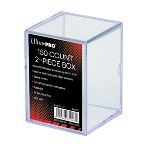 2 Piece Clear 150 Card Storage 