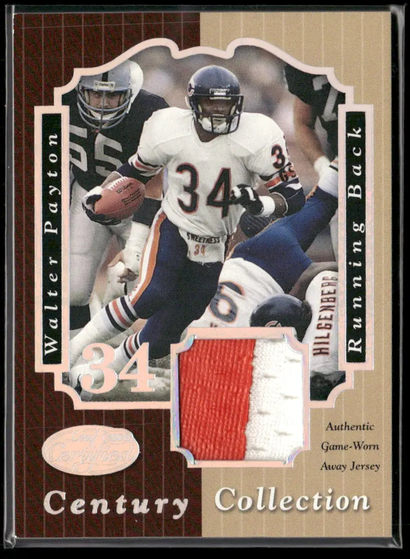 2000 Leaf Certified Century Collection Patch Walter Payton /21 