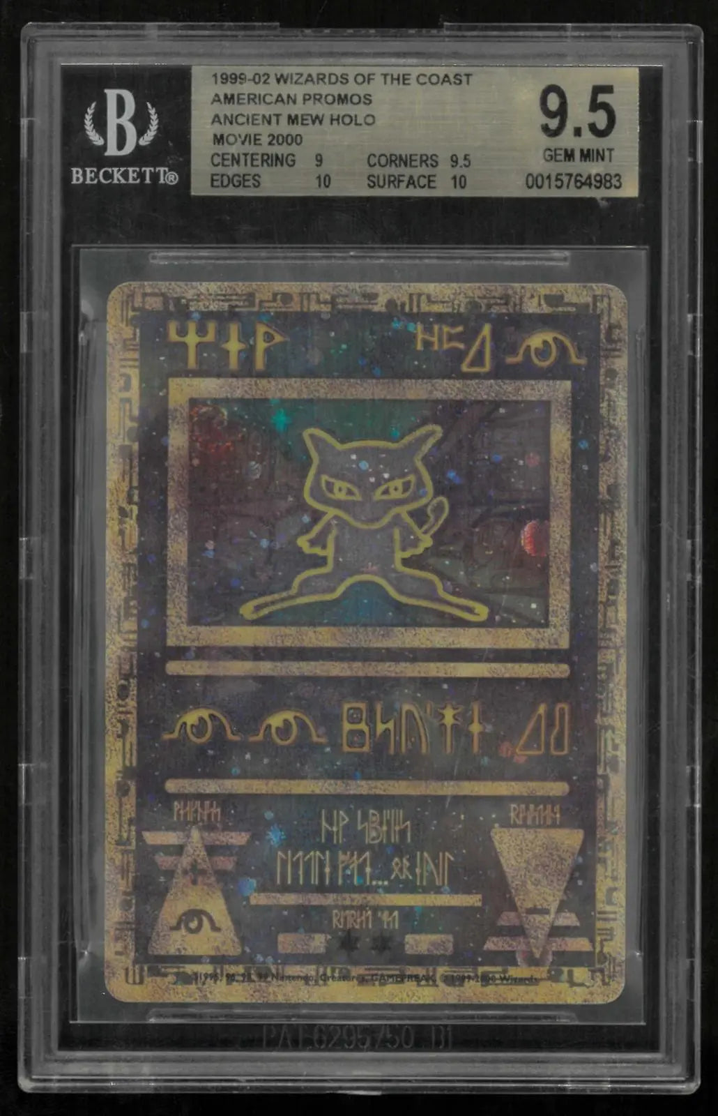 2000 Pokemon Ancient Mew Wizards Black Star Movie 2000 Promo BGS 9.5 