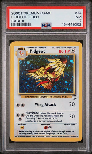 2000 Pokemon Game Base Set II Holofoil Pidgeot PSA 7 14/130 