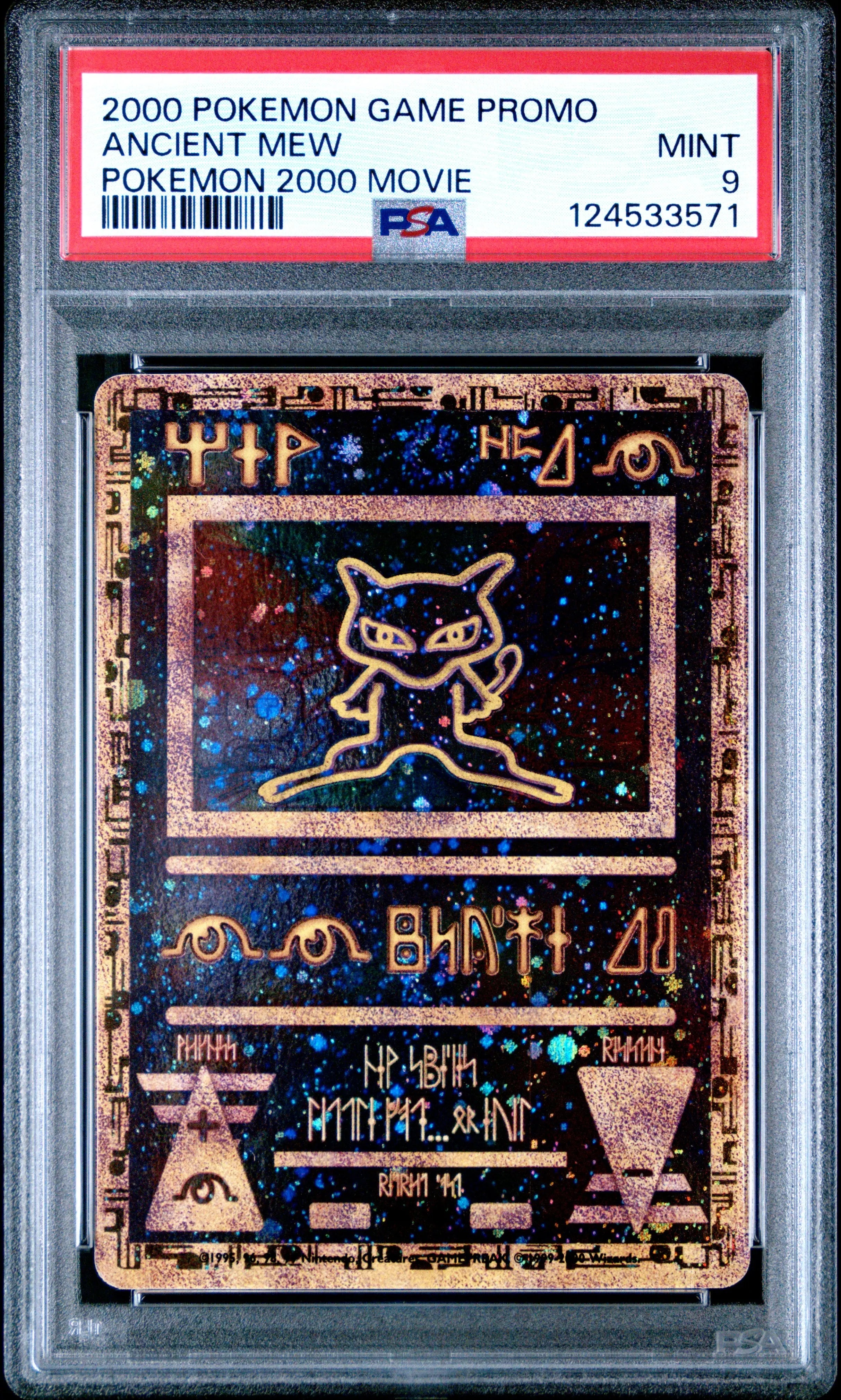 2000 Pokemon Game Movie Ancient Mew PSA 9 