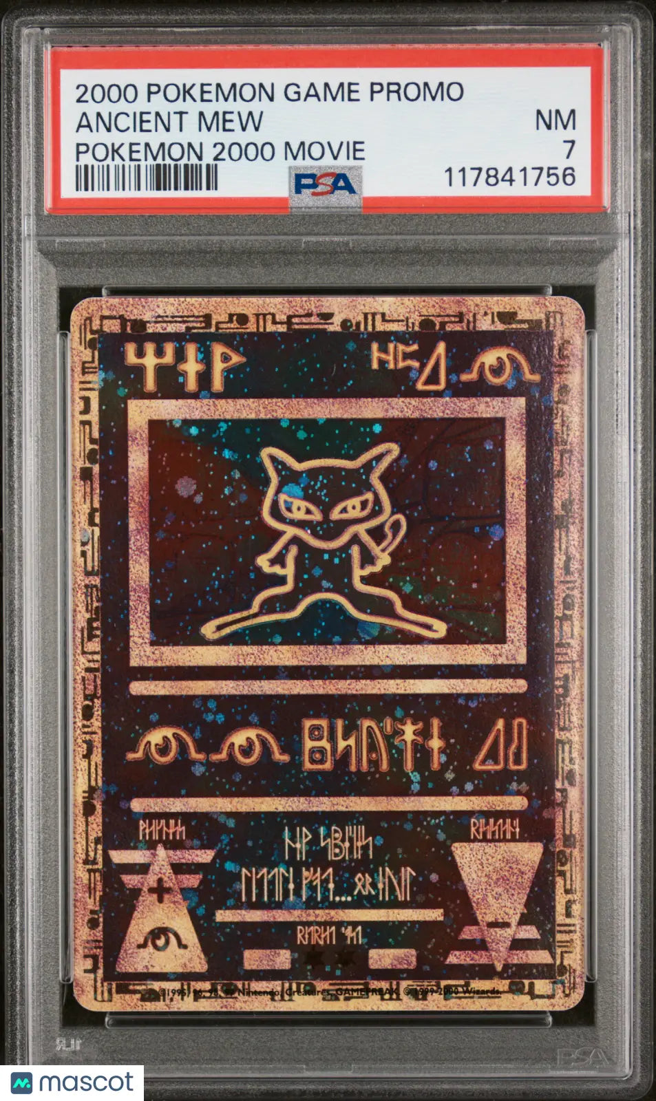 2000 Pokemon Game Movie Ancient Mew Pokemon 2000 Movie PSA 7 