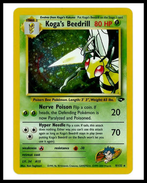 2000 Pokemon Gym Challenge Koga's Beedrill 009/132 