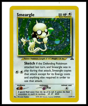 2000 Pokemon Neo Discovery Smeargle 11/75 LP 