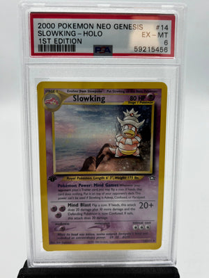 2000 Pokemon Neo Genesis 1st Edition Slowking Holo 14/111 PSA 6 