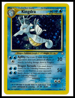 2000 Pokemon Neo Genesis Kingdra 8/111 