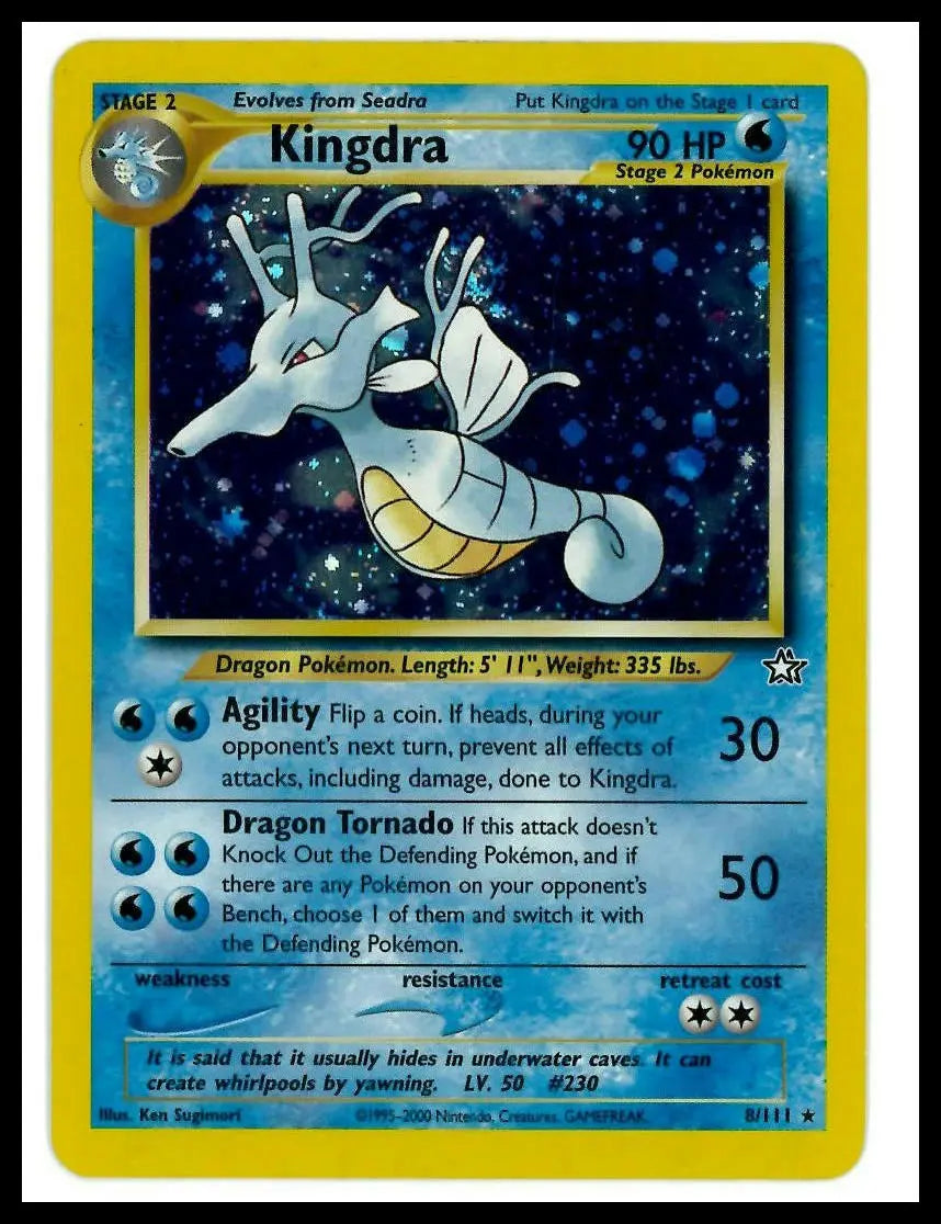 2000 Pokemon Neo Genesis Kingdra 8/111 