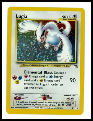 2000 Pokemon Neo Genesis Lugia 009/111 MP 