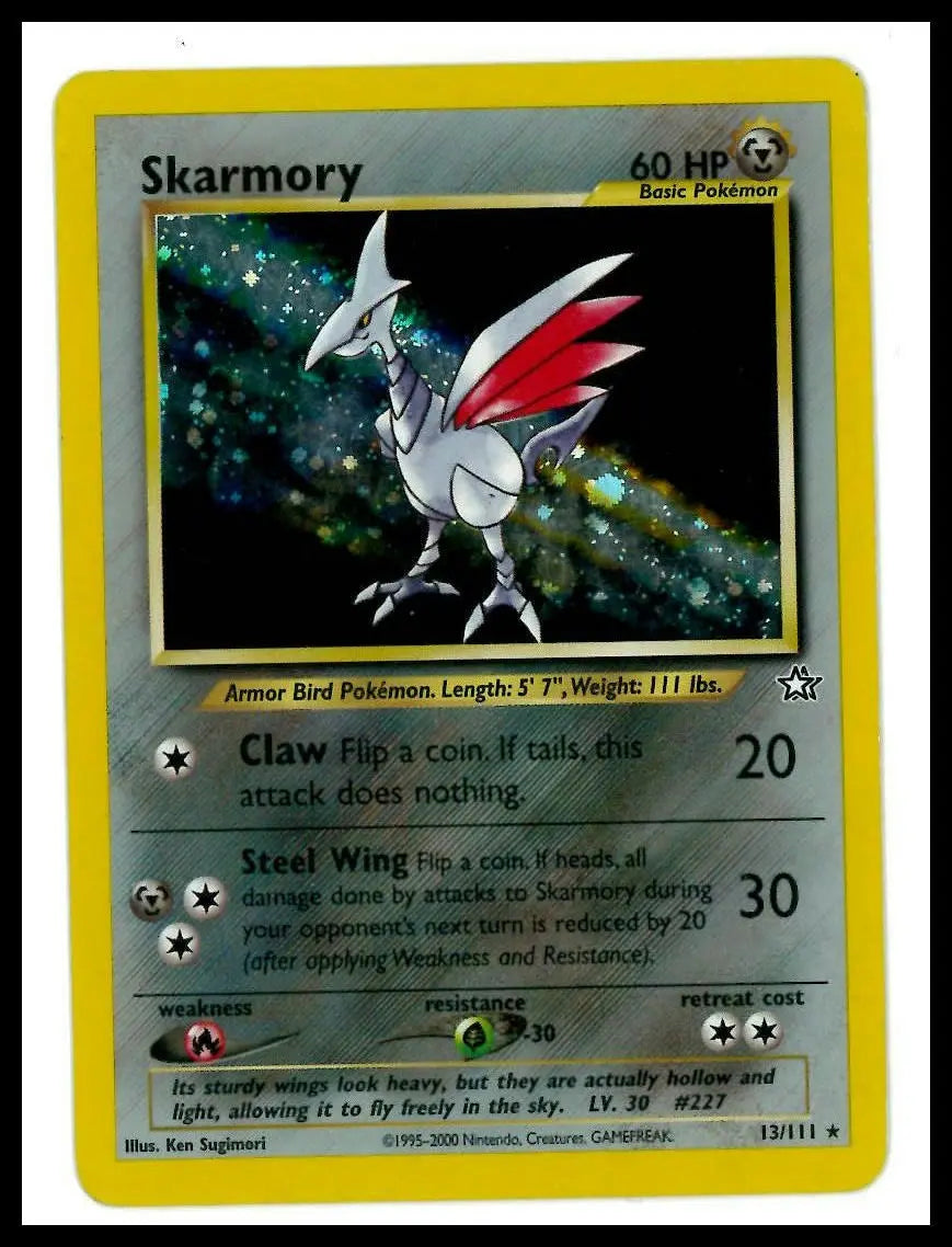 2000 Pokemon Neo Genesis Skarmory 013/111 MP 