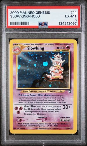 2000 Pokemon Neo Genesis Slowking-Holo 14/111 PSA 6 