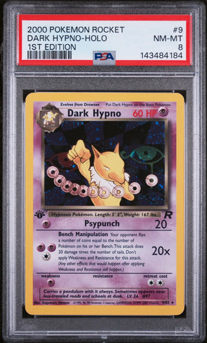 2000 Pokemon Rocket Dark Hypno Holo 1st Edition 9/82 PSA 8 