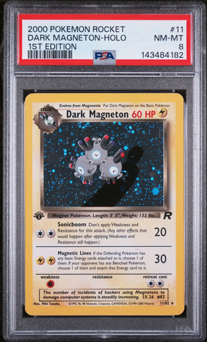 2000 Pokemon Rocket Dark Magneton Holo 1st Edition 11/82 PSA 8 
