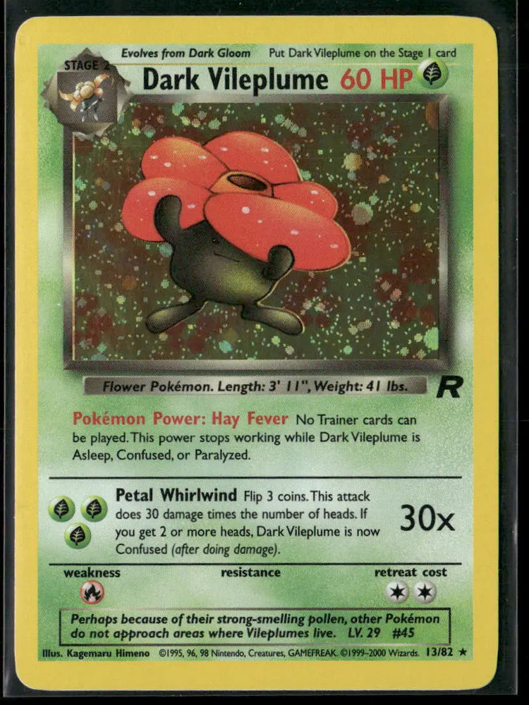 pokemon card dark vileplume Buy 2000 Pokemon Team Rocket Dark Vileplume Holofoil Card