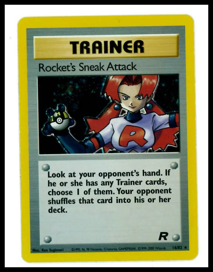 2000 Pokemon Team Rocket Rocket's Sneak Attack 16/82 