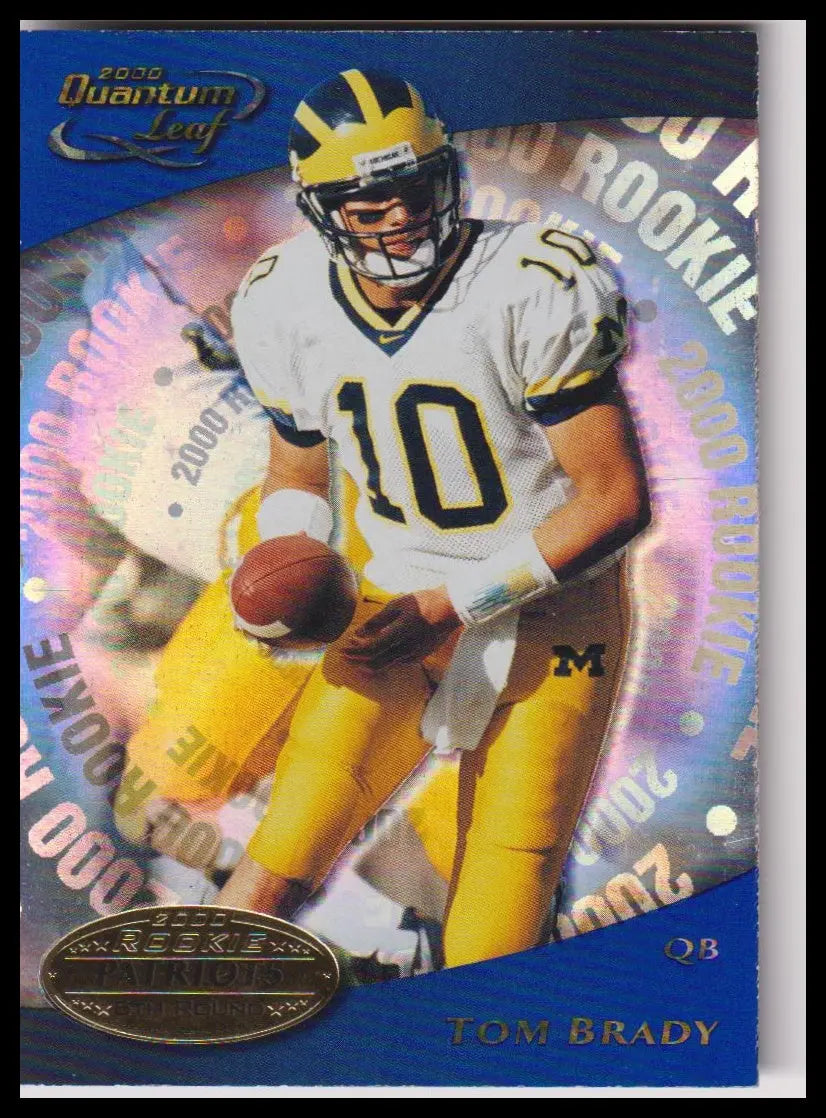 2000 Quantum Leaf #343 Tom Brady Rookie 