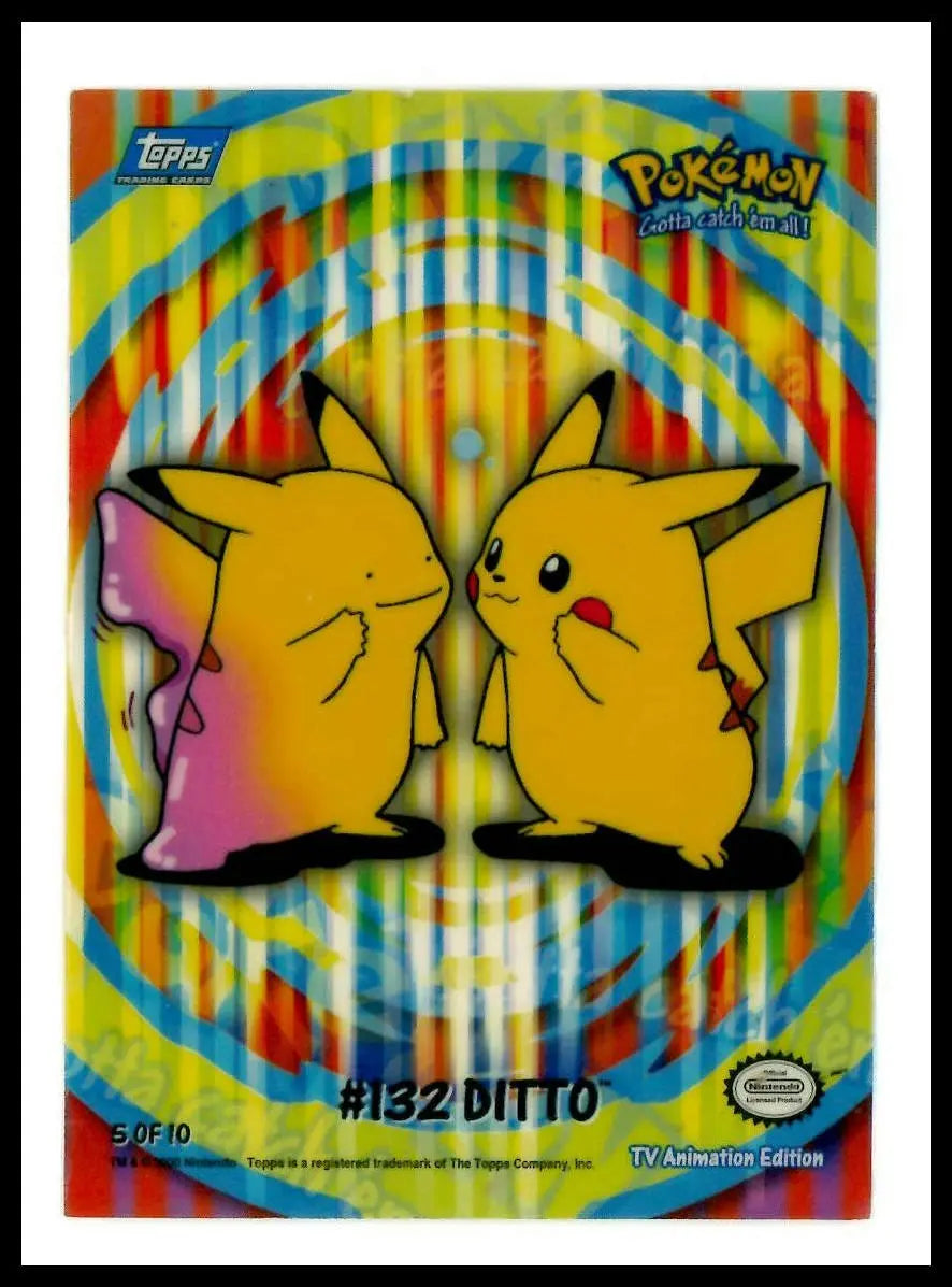 2000 Topps Pokemon TV Animation Edition Ditto 5/10 