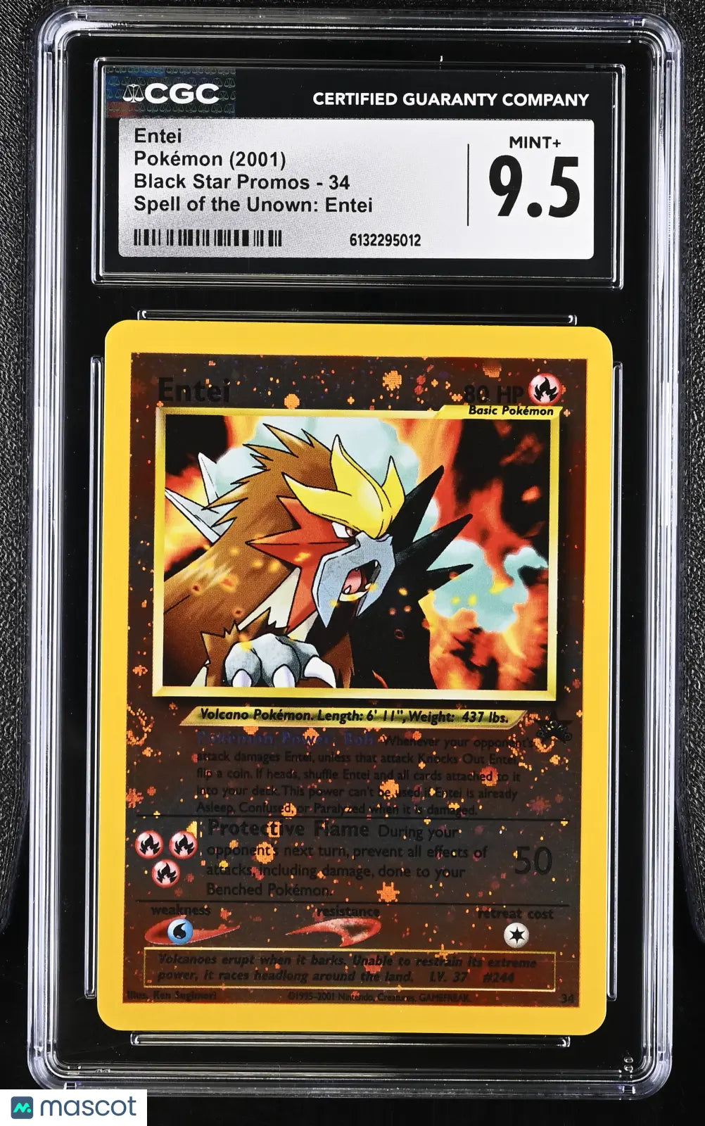 2001 Pokemon Black Star Promos Entei Spell of the Unown: Entei CGC 9.5