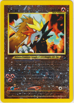 2001 Pokemon Entei WoTC Black Star Promo Reverse Holo 