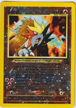2001 Pokemon Entei WoTC Black Star Promo Reverse Holo 