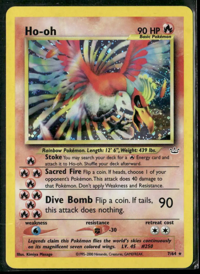 2001 Pokemon Neo Revelation Ho-Oh 7/64 