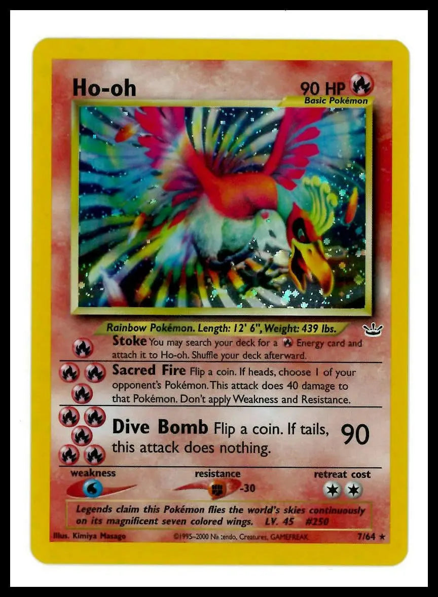 2001 Pokemon Neo Revelation Ho-oh 07/64 