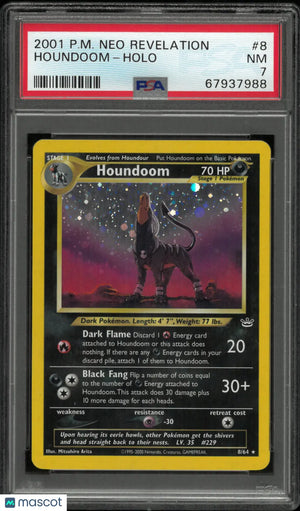 2001 Pokemon Neo Revelation Houndoom Holo 8/64 PSA 7 