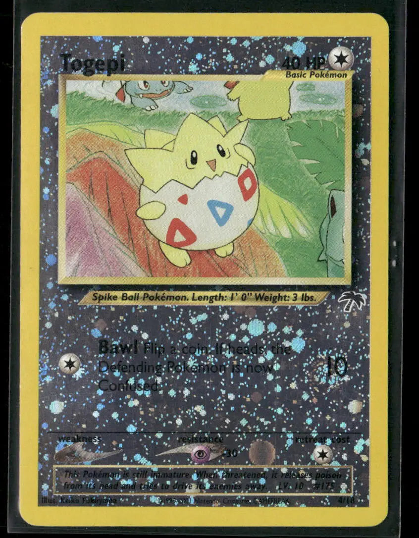 2001 Pokemon Southern Islands Promo Togepi 4/18 