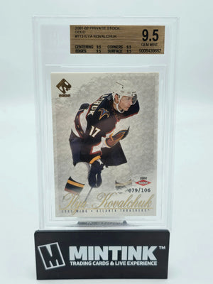 2001 Private Stock Gold Ilya Kovalchuk RC Rookie #113 BGS 9.5 /106 