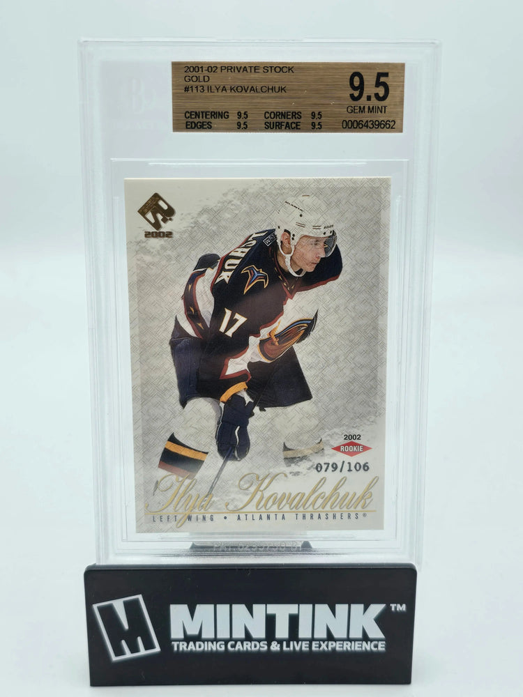 2001 Private Stock Gold Ilya Kovalchuk RC Rookie #113 BGS 9.5 /106 