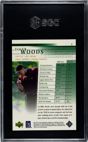 2001 Upper Deck Tiger Woods SGC 9 
