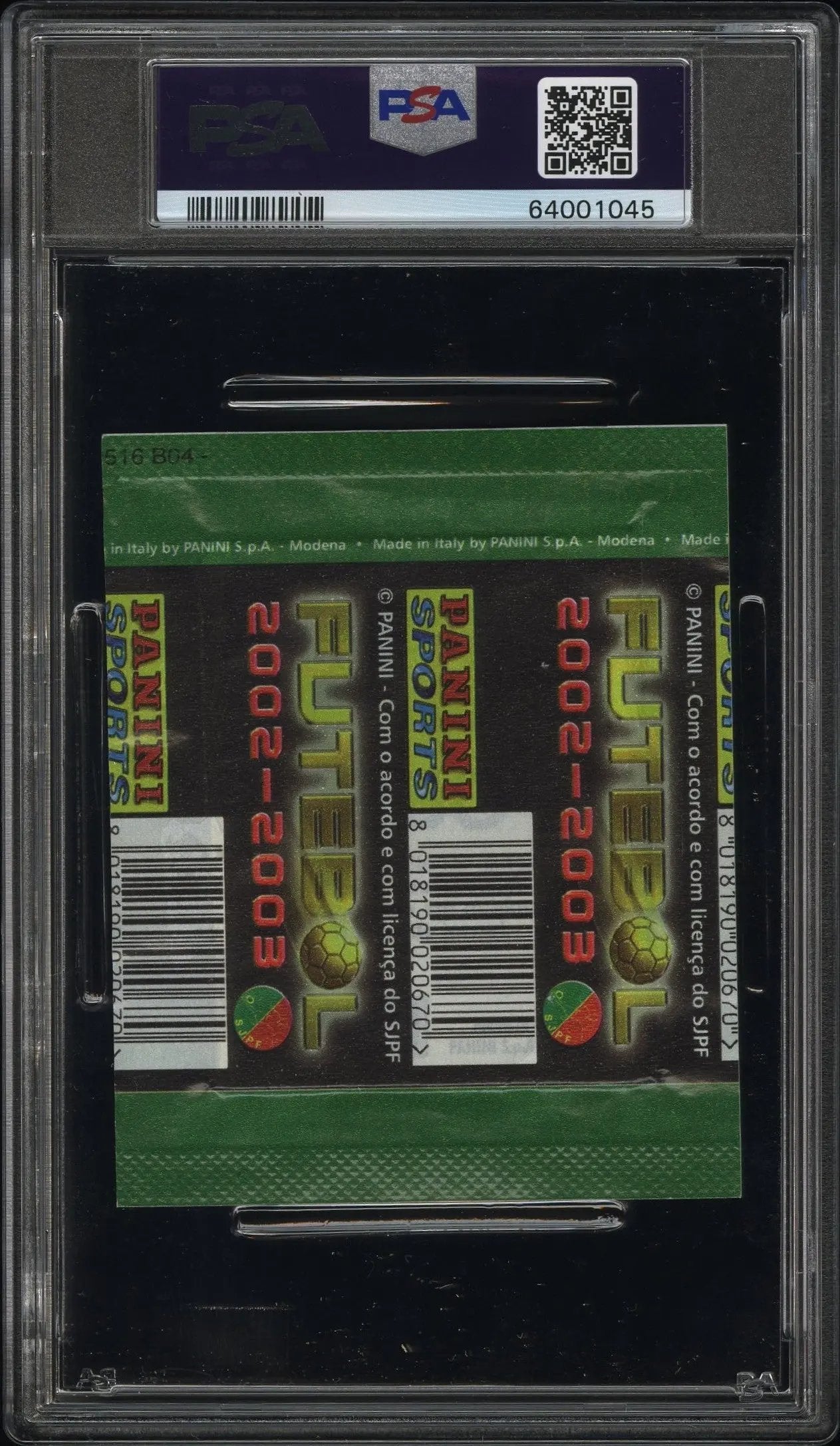 2002 Panini Futebol Portugal Stickers Paper Pack Stickers SEALED PACK PSA 8 