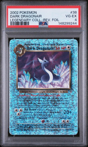 2002 Pokemon Legendary Collection Dark Dragonair Reverse Foil 38/110 PSA 4 