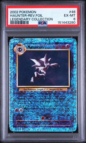 2002 Pokemon Legendary Collection Haunter Reverse Holo Foil 46/110 PSA 6 
