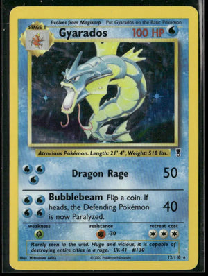 2002 Pokemon Legendary Collection Holofoil Gyarados 12/110 