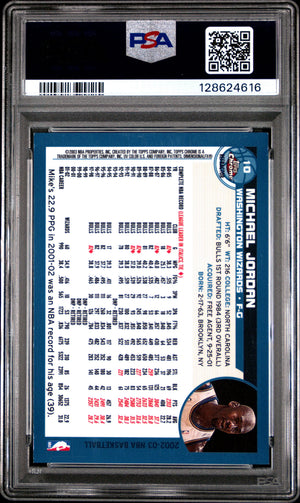 2002 Topps Chrome Michael Jordan Refractor PSA 8 