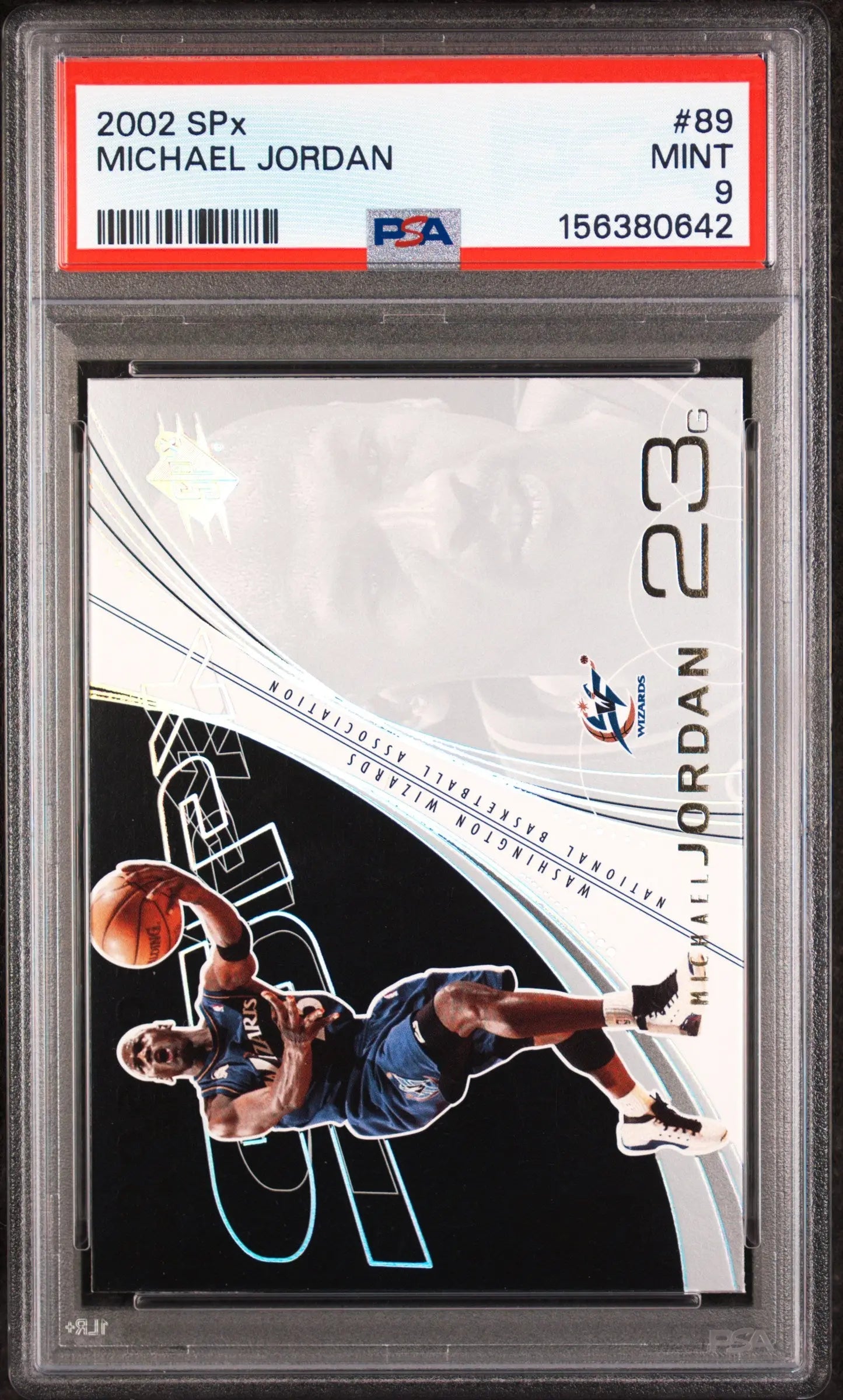 2002 Upper Deck SPx Michael Jordan PSA 9 