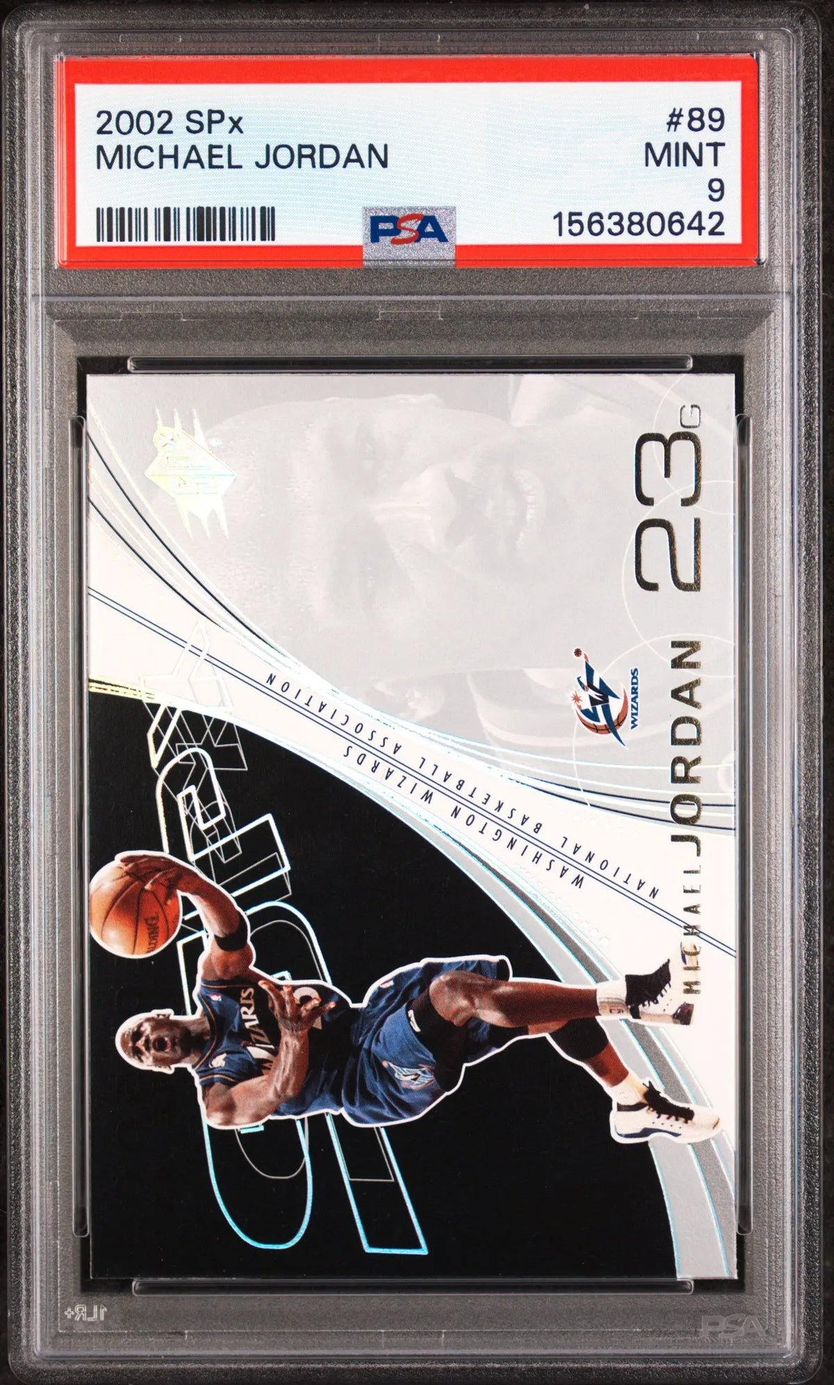 2002 Upper Deck SPx Michael Jordan PSA 9 