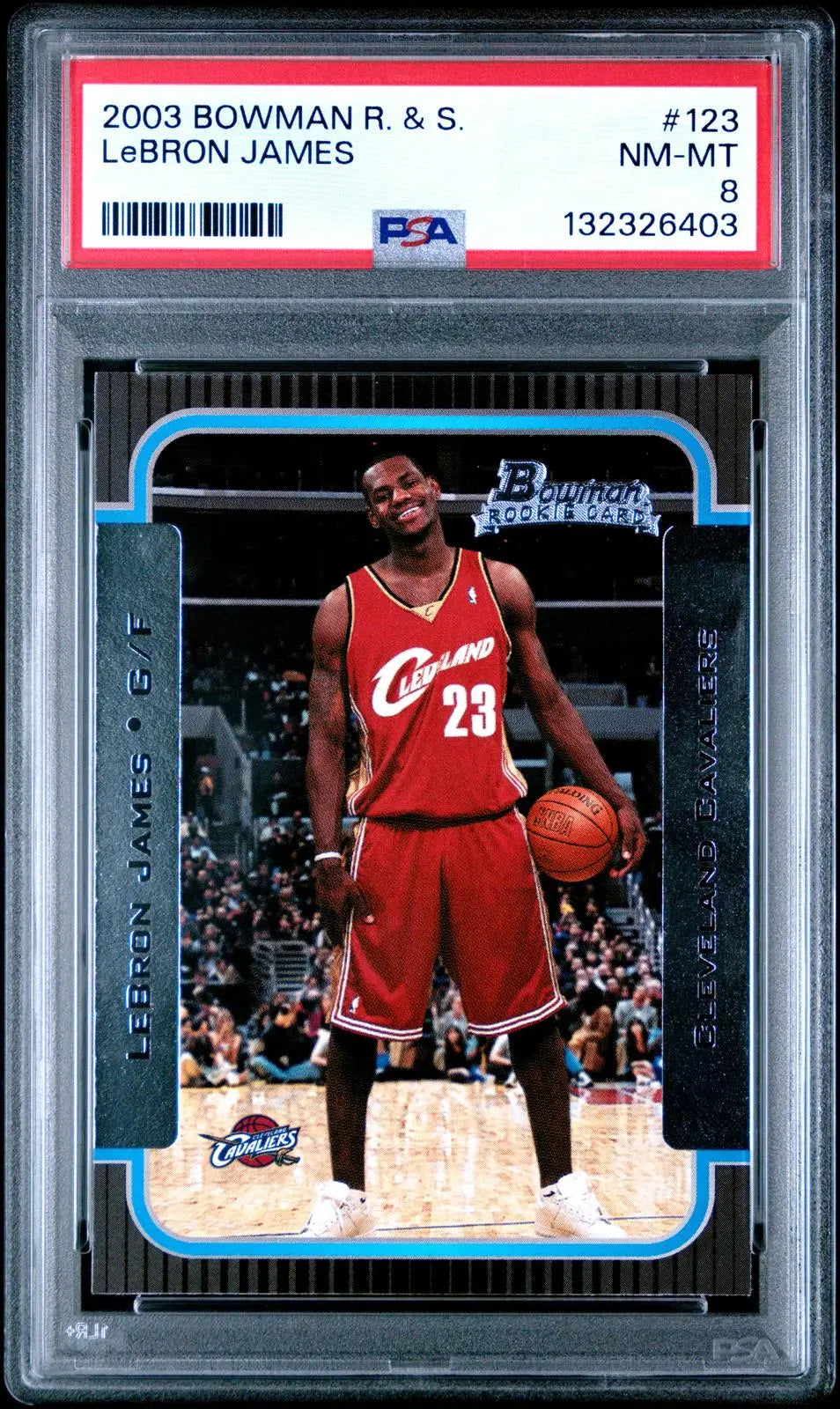2003 Bowman Topps NBA Basketball Rookies & Stars Lebron James RC PSA 8 