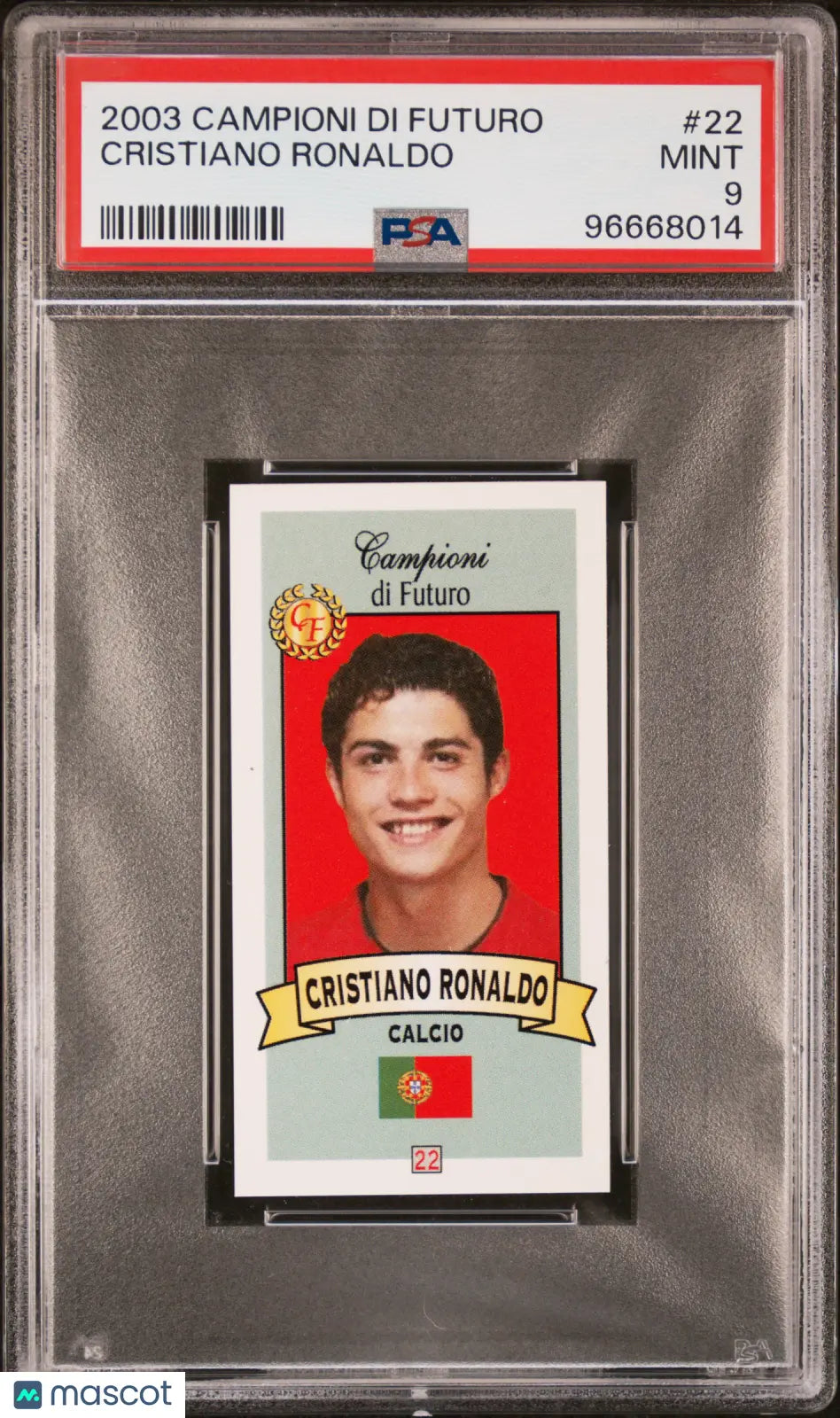 2003 Campioni DI Futuro Cristiano Ronaldo #22 PSA 9 