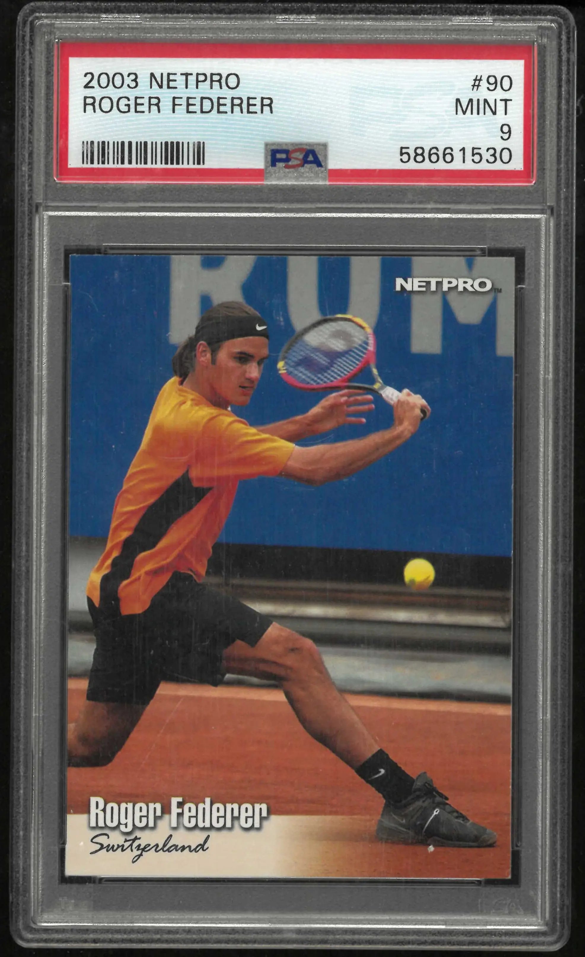2003 Netpro Tennis Roger Federer PSA 9 