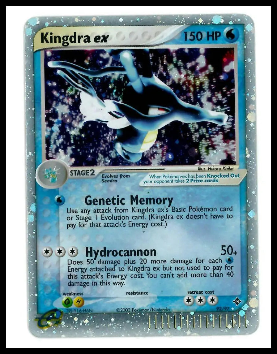 2003 Pokemon EX Dragon Kingdra ex 92/97 MP 
