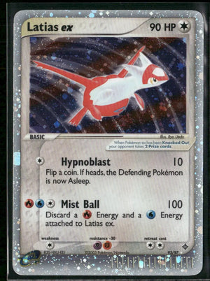 2003 Pokemon EX Dragon Ultra Rare Latias ex 93/97 
