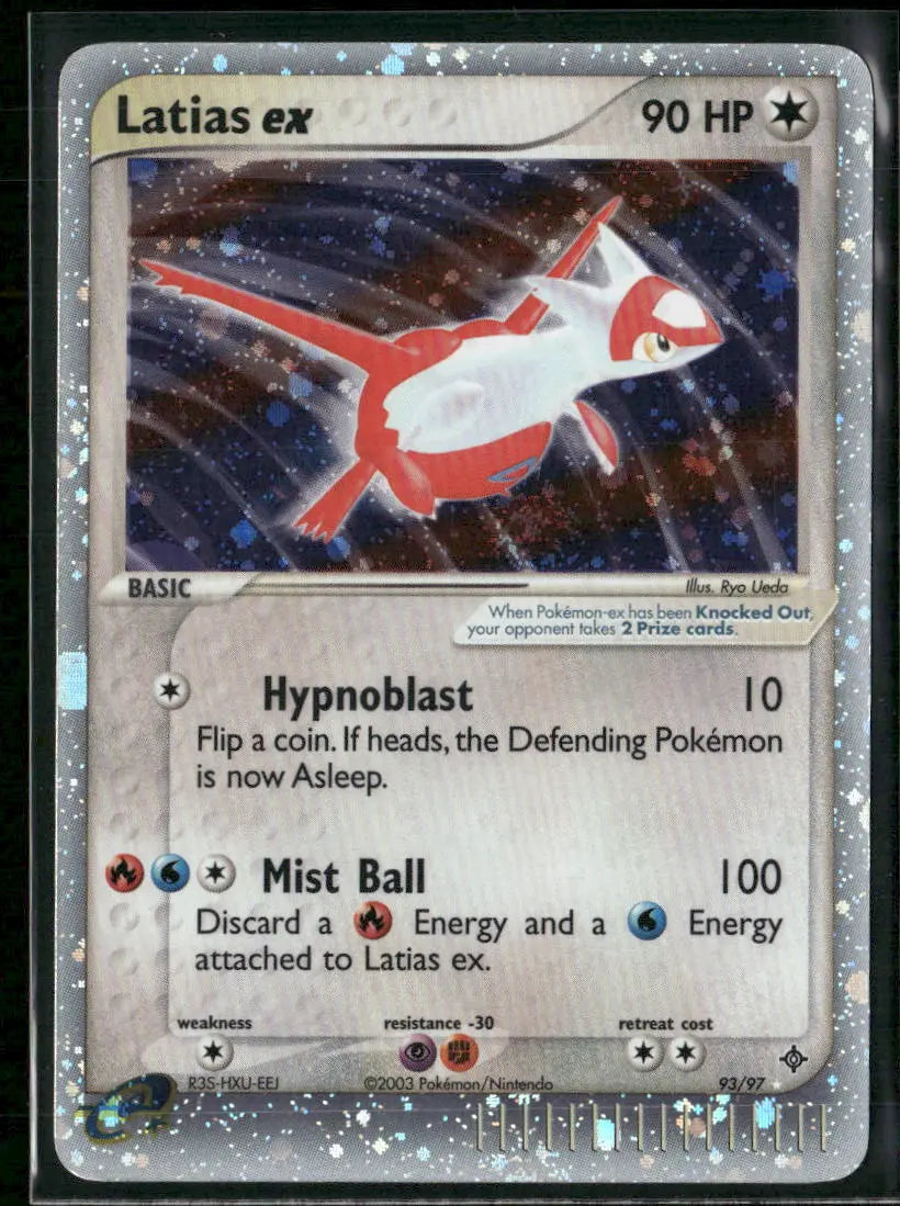 2003 Pokemon EX Dragon Ultra Rare Latias ex 93/97 