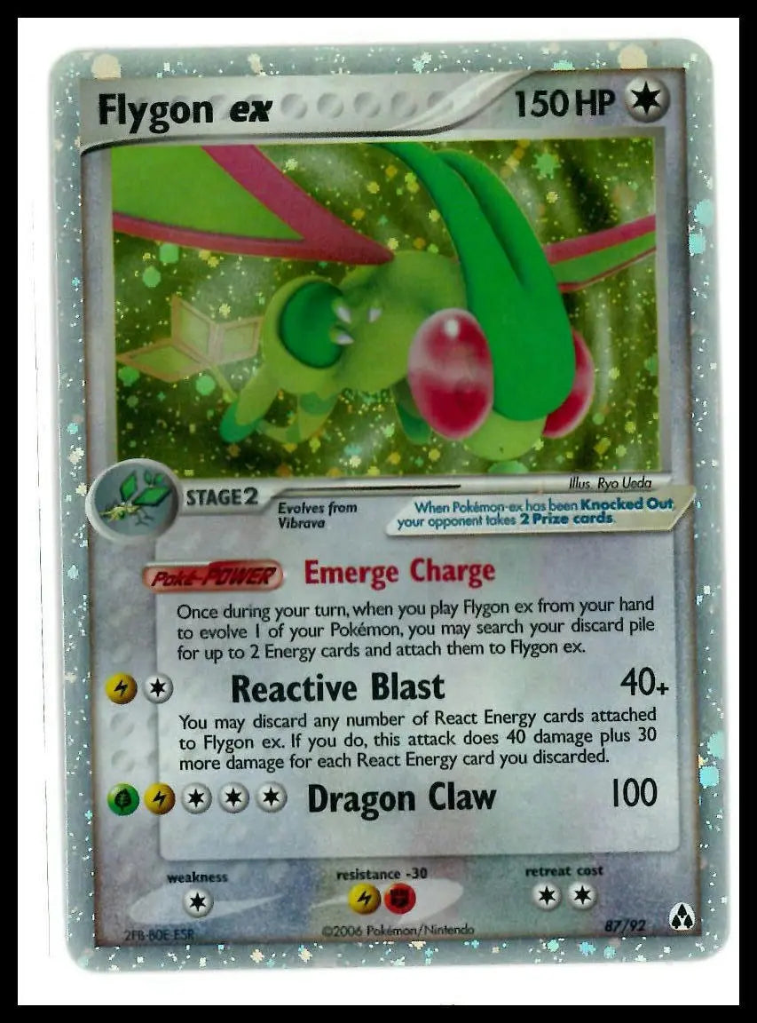 2003 Pokemon EX Legend Maker Flygon ex 87/92 LP 