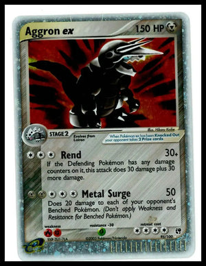 2003 Pokemon EX Sandstorm Aggron ex 95/100 HP 
