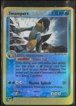 2003 Pokemon Ruby & Sapphire Swampert Reverse Holo 13/109 