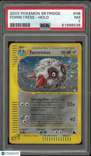 2003 Pokemon Skyridge Holo Rare Forretress H8/H32 PSA 7 