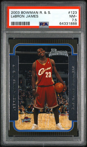 2003 Topps Bowman Rookies & Stars Lebron James RC PSA 7.5 