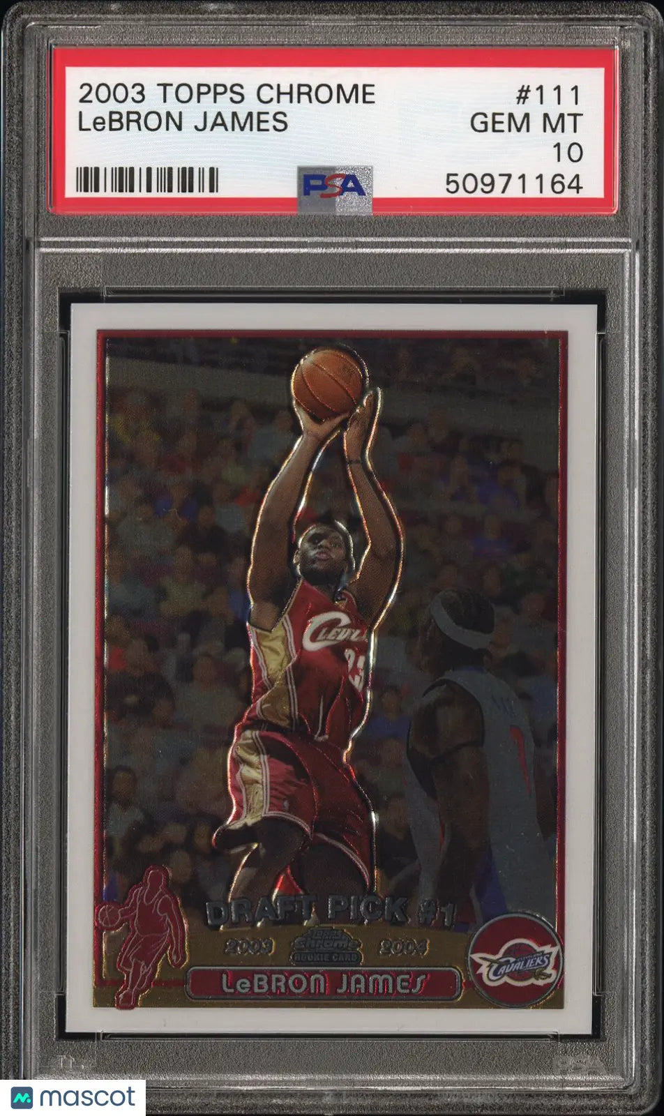 2003 Topps Chrome Basketball LeBron James RC Rookie PSA 10 #111 