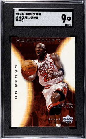 2003 Upper Deck Hardcourt Michael Jordan Promo SGC 9 